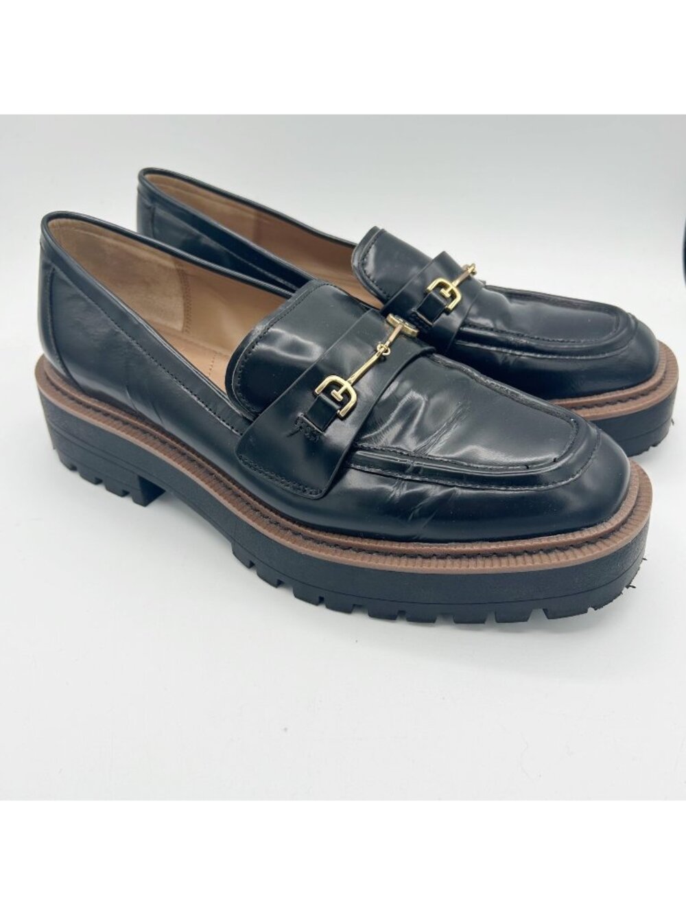 Sam Edelman‎ Laurs Horsebit Chunky Loafer Shoes Lug Sole Size 10 Women's